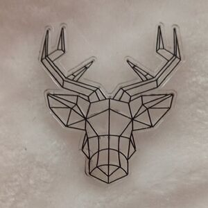 Geometric Deer Head Vinyl Stamper